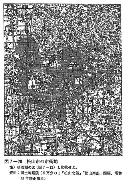 図7-20　松山市の市街地